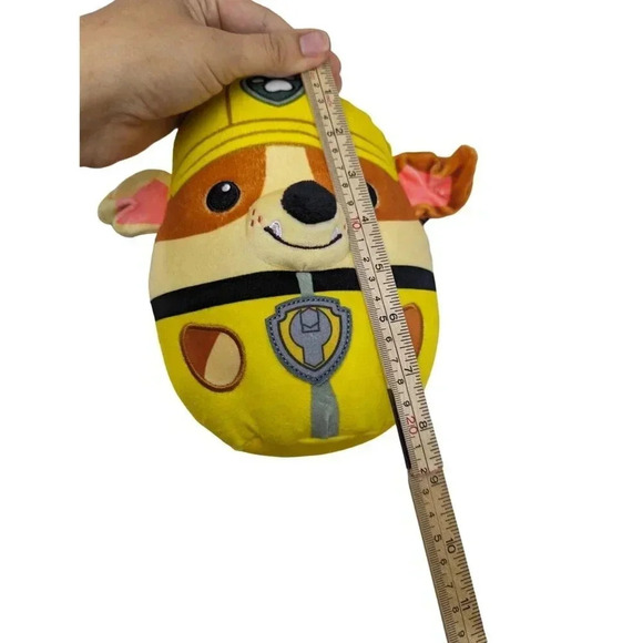 NWT Paw Patrol Rubble 8 Inch Squishy Plush Soft Toy - Picture 2 of 4